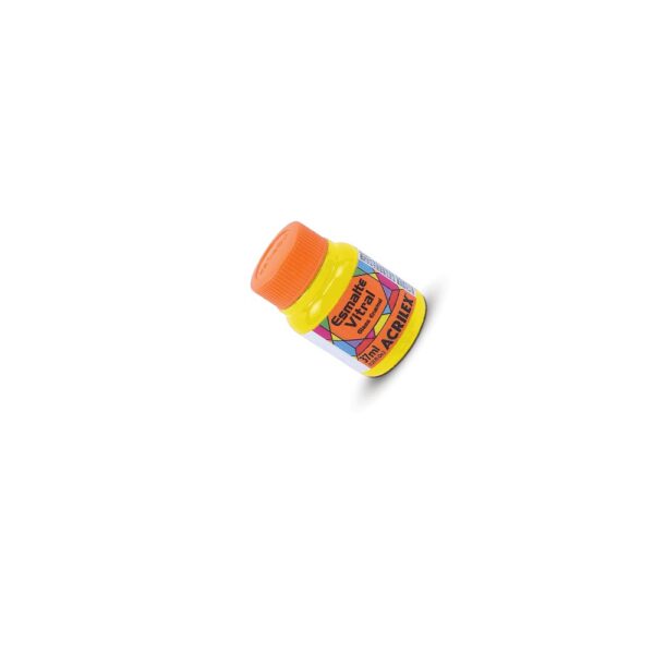 ESMALTE VITRAL 37ML 522 AMARELO ACRILEX - Image 2