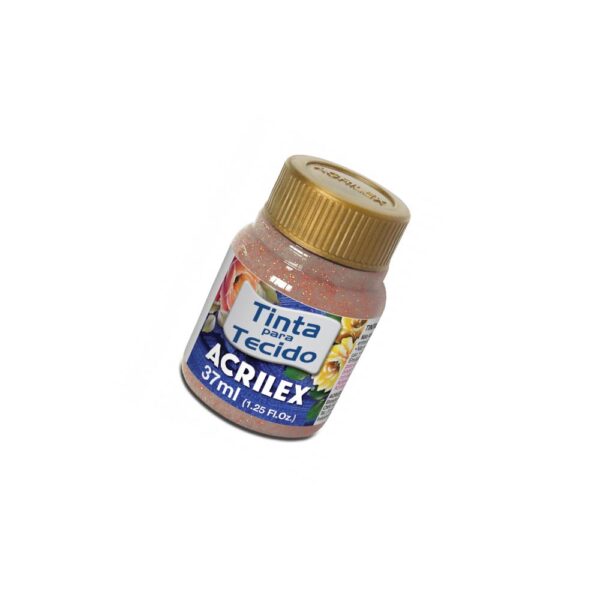 TINTA TECIDO GLITTER/37ML 203 COBRE ACRILEX - Image 3