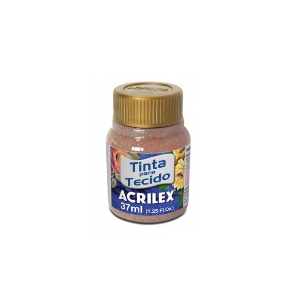 TINTA TECIDO GLITTER/37ML 203 COBRE ACRILEX - Image 2