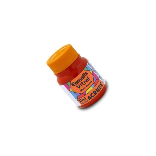 ESMALTE VITRAL 37ML 523 VERMELHO ACRILEX - Image 2