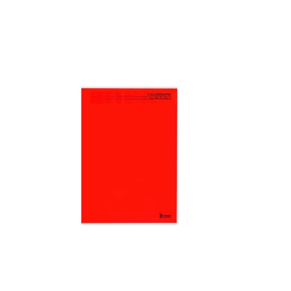 CADERNO CD CALIGRAFIA VERTICAL 1/4 VERMELHO 96FLS TAMOIO - Image 2